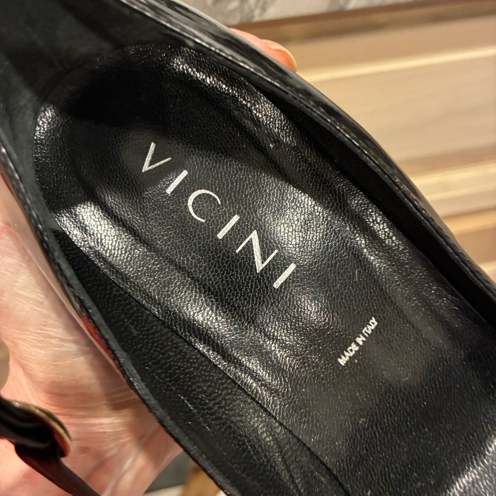 VICINI Giuseppe Zanotti Black Patent leather Pointed-Toe stiletto Pumps 41 Italy - Picture 11 of 13